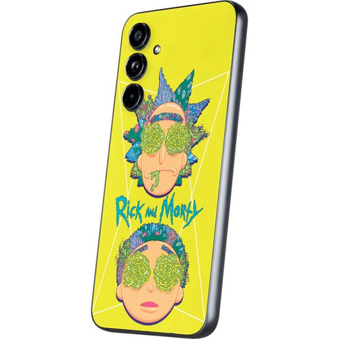 Adult Swim Rick and Morty Rick and Morty Portal Eyes Galaxy A54 5G Skin